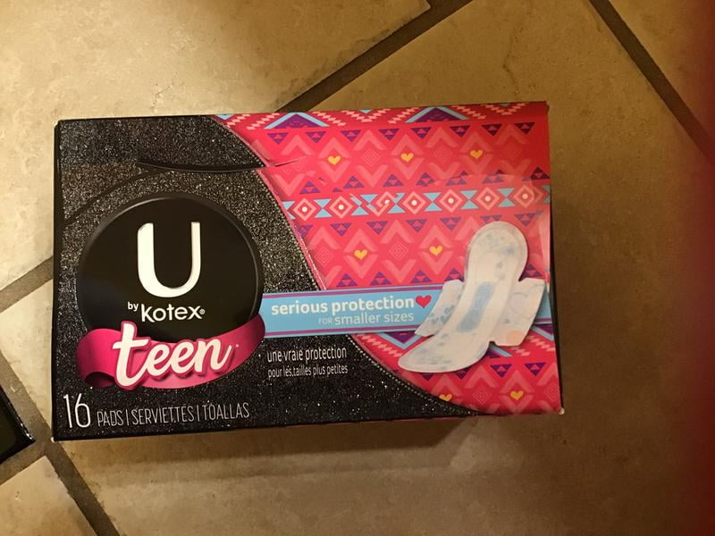 U By Kotex Teen Pads With Wings Heavy Absorbency Unscented Walmart Com Walmart Com