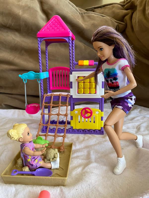 Barbie Skipper Babysitters Inc Climb n Explore Playground 2 Dolls
