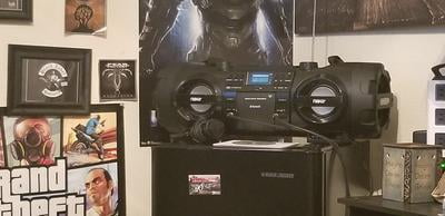 naxa electronics mp3cd bass reflex boombox