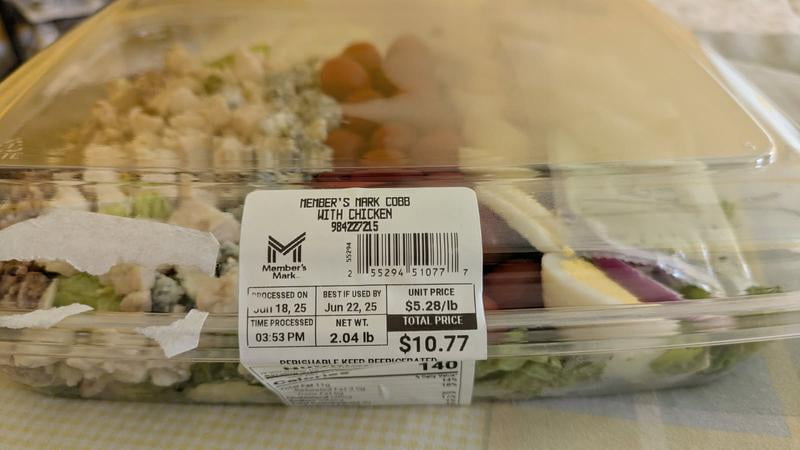 Member's Mark Cobb Salad with Grilled Chicken and Avocado Ranch, priced per  pound - Samsclub.com