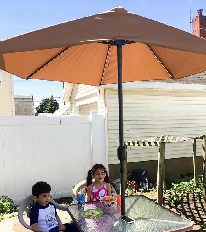 lighted half umbrella