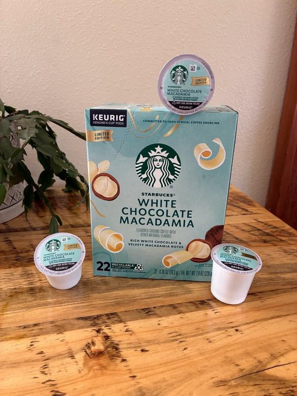 Starbucks White Chocolate Macadamia Flavored Coffee, Keurig K-Cup