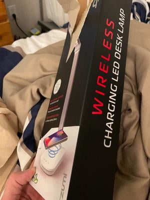 Tzumi wireless best sale charging lamp walmart