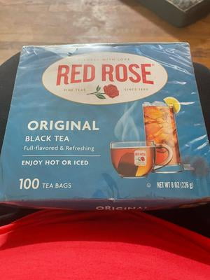 Red Rose, Black Tea, 100 tea bags, Full-bodied full-flavor - Walmart.com