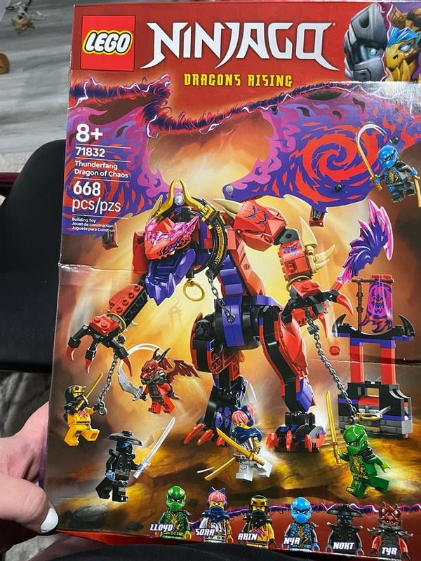 LEGO NINJAGO Thunderfang Dragon of Chaos Building Set, 668 pcs