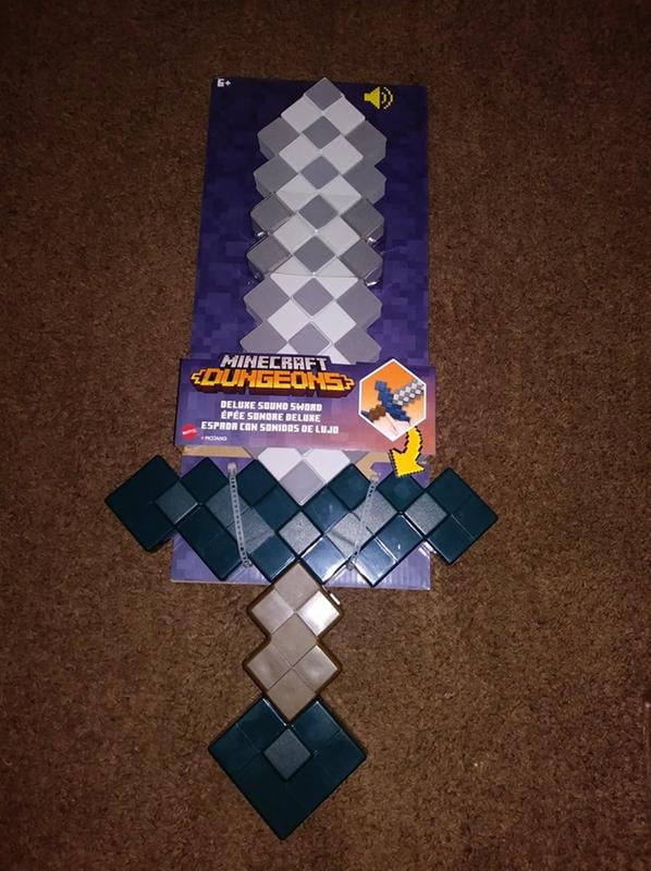 Minecraft Dungeons Deluxe Lifesize Foam Roleplay Diamond Sword With Sound Effects Walmart Com Walmart Com Minecraft Dungeons Deluxe Lifesize Foam Roleplay Diamond Sword With Sound Effects Walmart Com Walmart Com