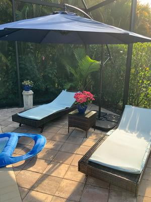 Best Choice Products 4 Piece Cantilever Offset Patio Umbrella Stand Square Base Plate Set W Easy Fill Spouts Black Walmart Com Walmart Com