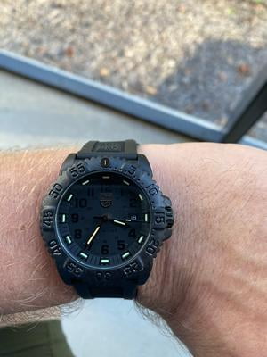 Luminox 3051 BLACKOUT EVO Navy SEAL Swiss Dive Watch, 44mm Case