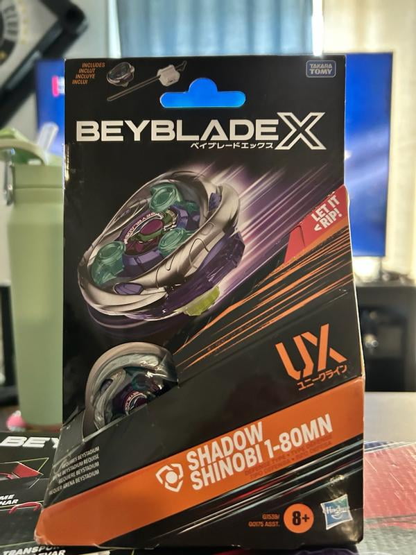 Beyblade X Shadow Shinobi 1-80MN UX Starter Pack with Top and