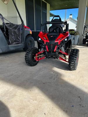 MotoTec Raider Kids UTV 48v 1200w Full Suspension Blue - Youth ATV