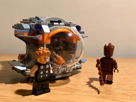 lego thor groot rocket