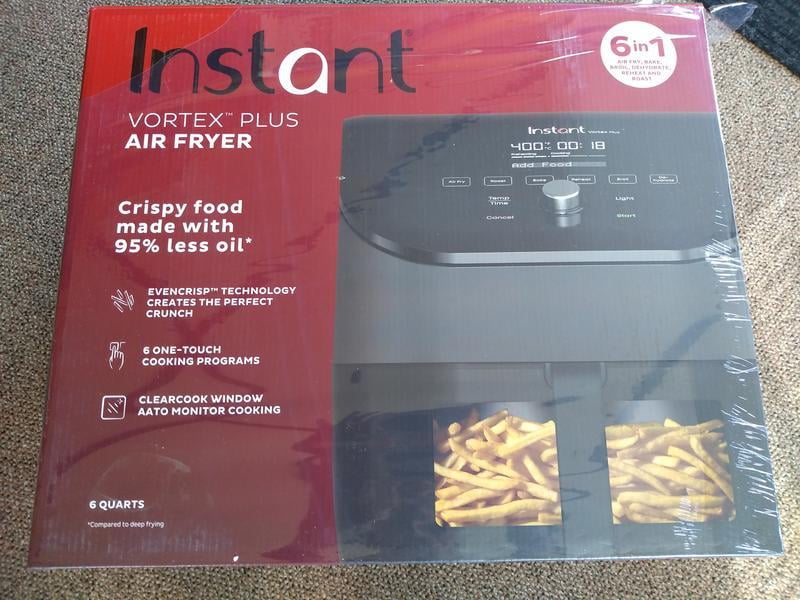 Instant Pot Vortex Plus Stainless Steel 6-in-1 Air Fryer with ClearCook and  OdorErase