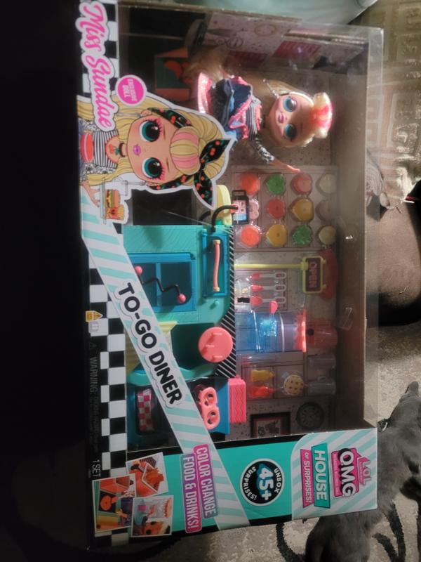LOL Surprise OMG To-Go  Diner  トゥーゴーダイナー Amazon.com: L.O.L. Surprise! OMG to-Go Diner Playset with 45