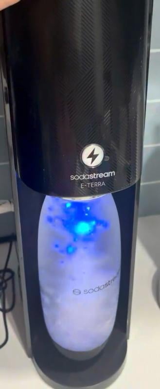 SodaStream, Sparkling Water Maker, E-Terra, Black, Includes CO2