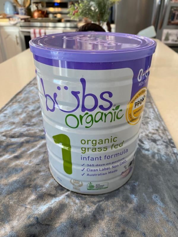 Customer reviews for Bubs Organic® Grass Fed Infant Formula Stage