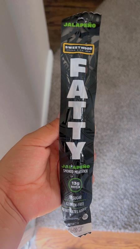 FATTY Grass-Fed Beef Meat Sticks 2 oz High Protein Low Carb