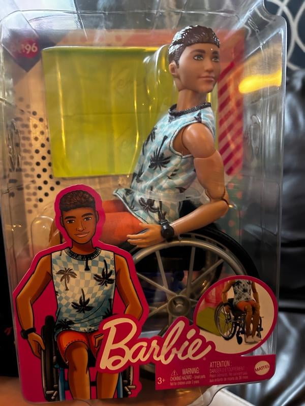 Barbie Ken Fashionistas Doll #195, Wheelchair, Ramp, Beach