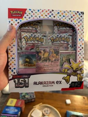 Pokemon TCG: Evolution of Alakazam Scarlet & Violet 3.5-151 Collection with 4 Booster Packs - Walmart.com Pokemon TCG: Evolution of Alakazam Scarlet & Violet 3.5-151 Collection with 4 Booster Packs - Walmart.com