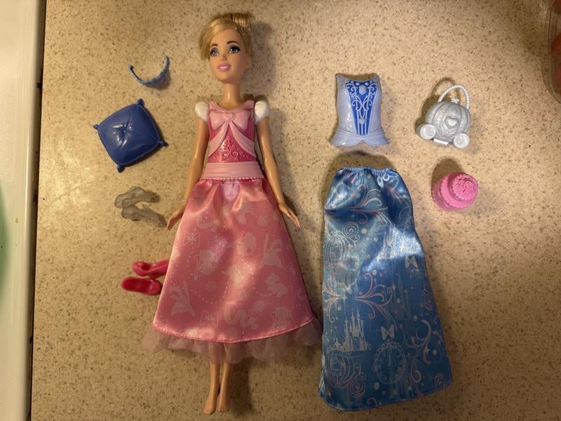 open lace back dress Amazon.com: Mattel Disney Princess Toys, Cinderella Fashion Doll with 2  Looks, 9 Accessories, 2 Snap-On Bodices & 2 Skirts, 2-in-1 Stories Inspired  by Disney Movie : Toys & Games main image 1