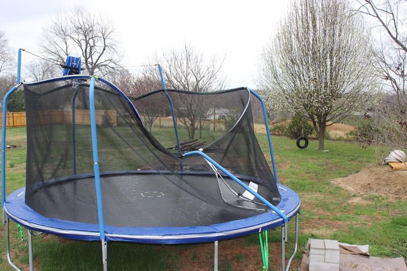 Bounce Pro 15 Steelflex Trampoline With Slama Jama Basketball System Walmart Com Walmart Com
