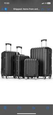 Customer reviews for Zimtown 4 Piece Luggage Set, ABS Hard Shell