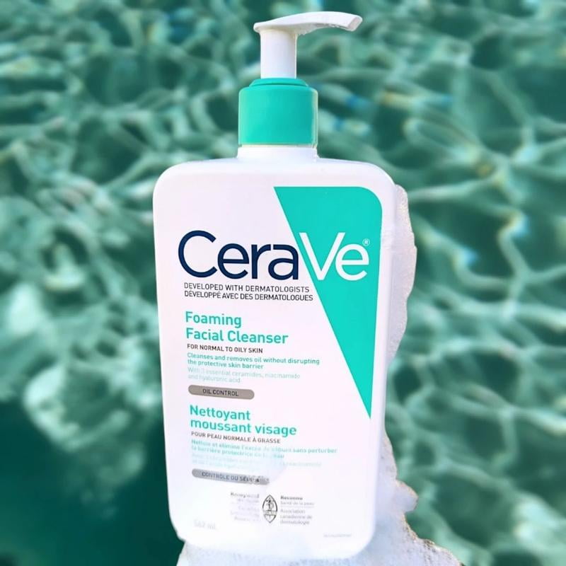 3 pack) CeraVe Foaming Facial Cleanser, Travel Size Face+