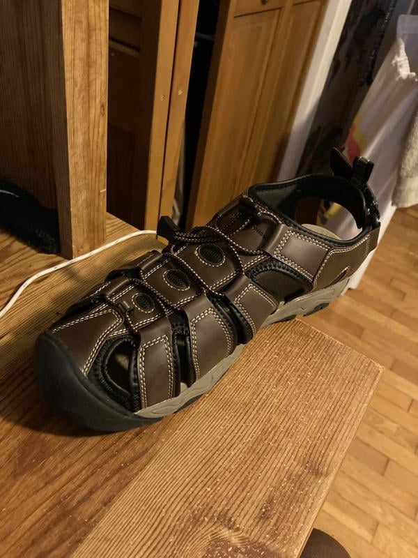 Eddie Bauer Meridian brown bump toe sandal drawstring flexible outsole 10 NEW… Eddie Bauer Sandals Meridian Men main image 4