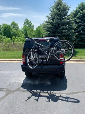 Allen Sports Deluxe 2 Bicycle Trunk Mounted Bike Rack Carrier Model 102DB Black Walmart
