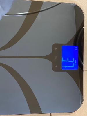 GreaterGoods Bluetooth Connected Body Fat Bathroom Smart Scale (LCD Black)