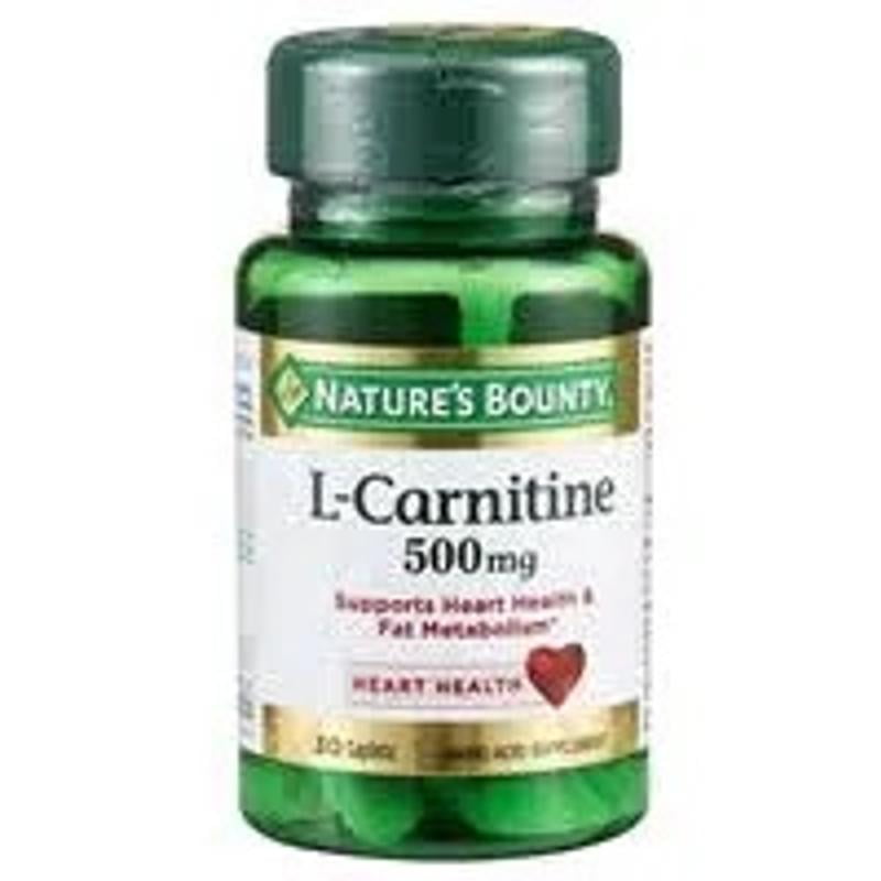 Nature's Bounty, L-Carnitine Caplets, 500 mg, Heart Health Support