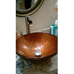 Vigo Glass Vessel Bathroom Sink, Kenyan Twilight - Walmart.com