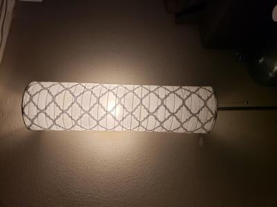 Mainstays 54 Metallic Silver Rice Paper Shade Floor Lamp - Rice Poin