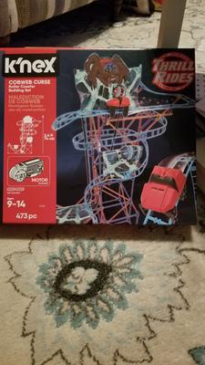 K'NEX Cobweb Curse Roller Coaster 473 Piece Building Thrill Rides Set 51056 9+ 