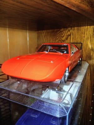 1969 Dodge Charger Daytona Custom Red/Orange with Black Rear Wing