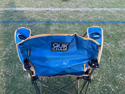 Quik Shade Max Shade Adjustable Folding Camp Chair Blue Walmart