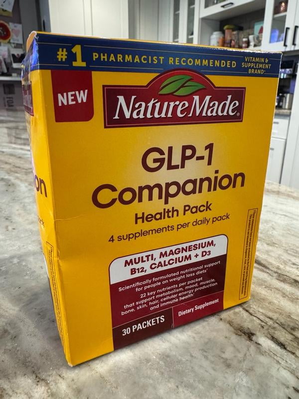 glp 1 weight loss supplements Nature Made GLP-1 Companion Health Pack, Nutritional Support for Weight Loss  Diets, 30 Ct