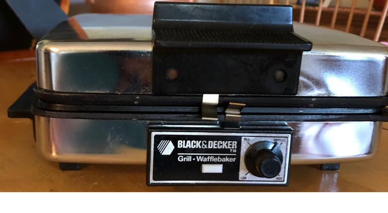  BLACK+DECKER G48TD Waffle Maker, 3-in-1, Silver