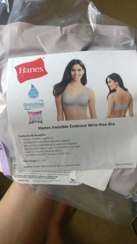 hanes invisible embrace bra