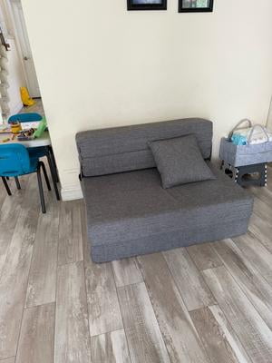 Z-HOM Folding Sofa Bed, Adjustable 6 Inch Floor Couch with Memory