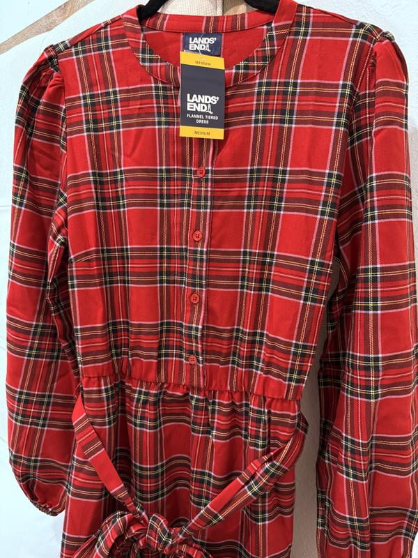 Customer reviews for Lands' End Women's Flannel Tiered Maxi Dress