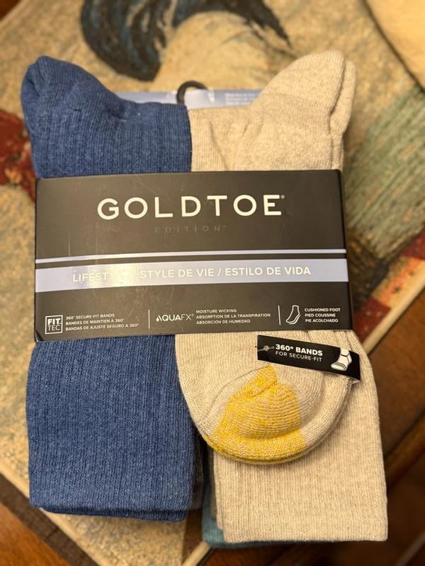 Customer reviews for GOLDTOE Edition Men's Classic Sport Cushion Crew Socks,  6-Pack | Walmart.com
