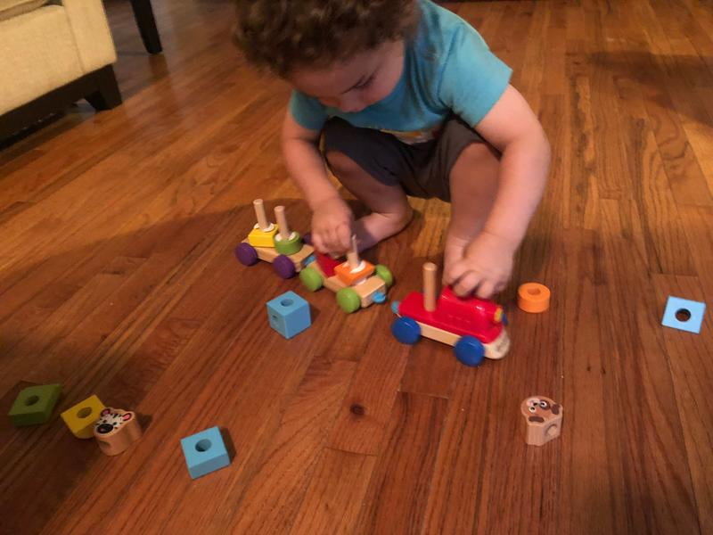 Baby Einstein Discovery Train Wooden Train Toddler Toy Ages 18 Months Walmart Com Walmart Com