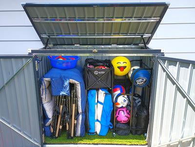 Bapipro 4'x2' Outdoor Garden Storage Cabinet, Metal Storage Shed