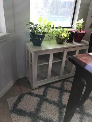 Sliding Tempered Glass Doors Stackable Storage Cabinet Antique White Com Sliding Tempered Glass Doors Stackable, Pacific Stackable Sliding Glass Doors Cabinet Antique White Tms