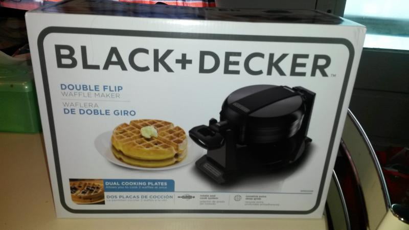 BLACK+DECKER WMD200B Double Flip Waffle Maker - Black. Opened but never  used.