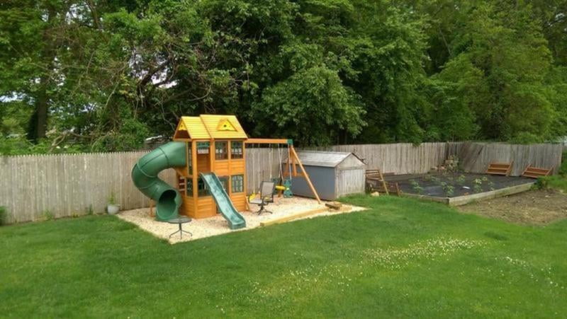 Big Backyard Premium Charleston Lodge Wood Swing Set | Decorating