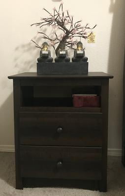 Prepac Fremont Tall 2 Drawer Nightstand With Open Shelf Espresso Walmart Com Walmart Com
