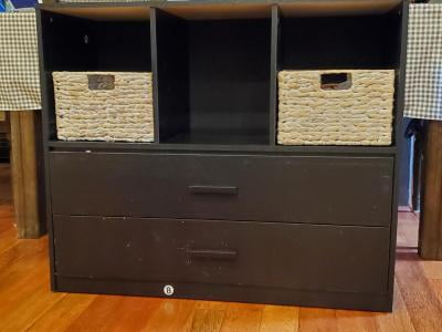 Mainstays 2 Drawer Dresser With 3 Open Cube Storage Multiple