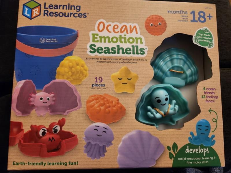 Coquillages Émotion Océan Learning Resources – 19 Pièces Pour Explorer Les émotions Dès 18 Mois