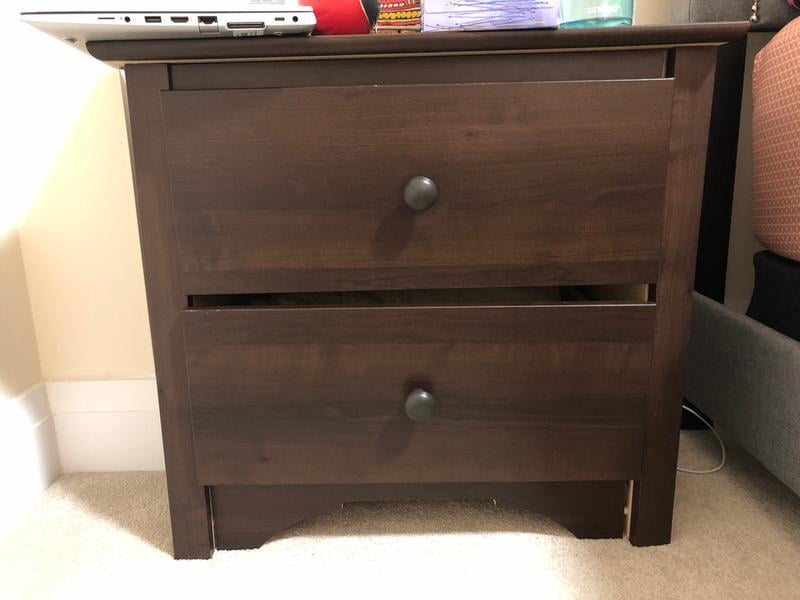 Prepac Monterey 2 Drawer Nightstand White Walmart Com Walmart Com